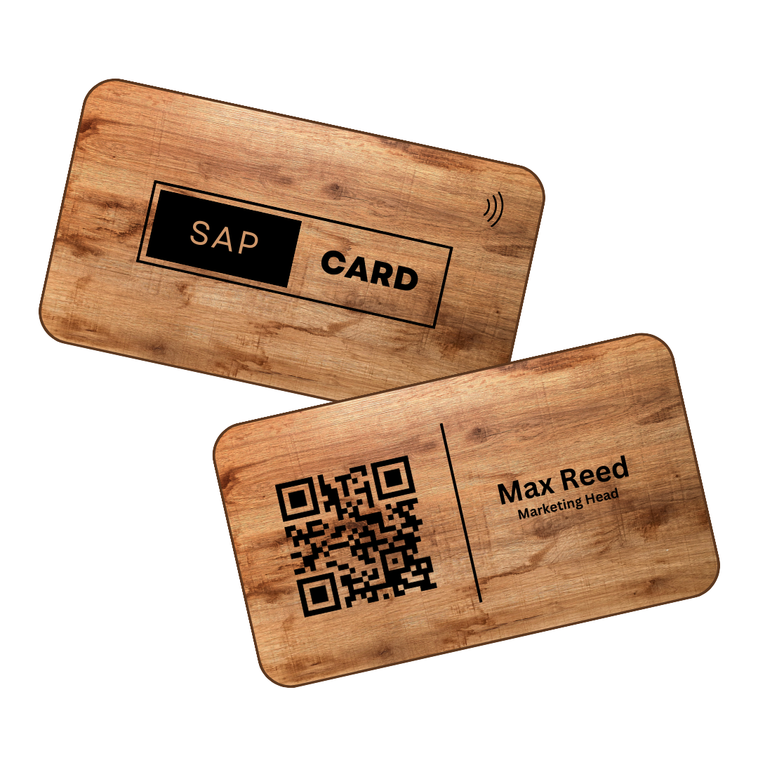 Eco-friendly NFC card featuring minimalist design and sustainable technology