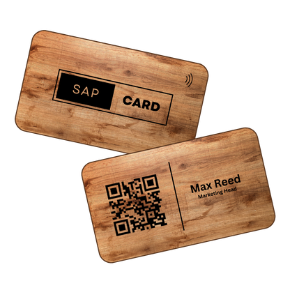 Eco-friendly NFC card featuring minimalist design and sustainable technology